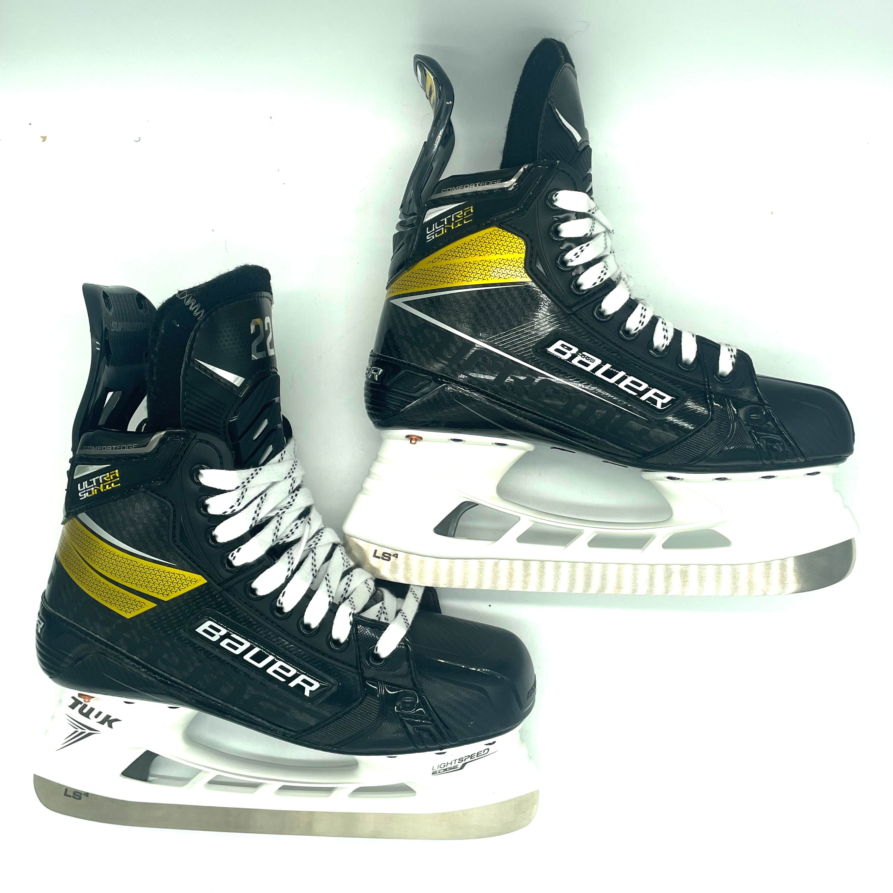 Bauer Supreme Ultrasonic - Patins de hockey Pro Stock neufs - Taille 7D